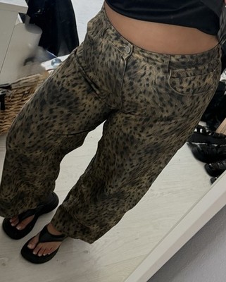 Damen Animalprint jeans 