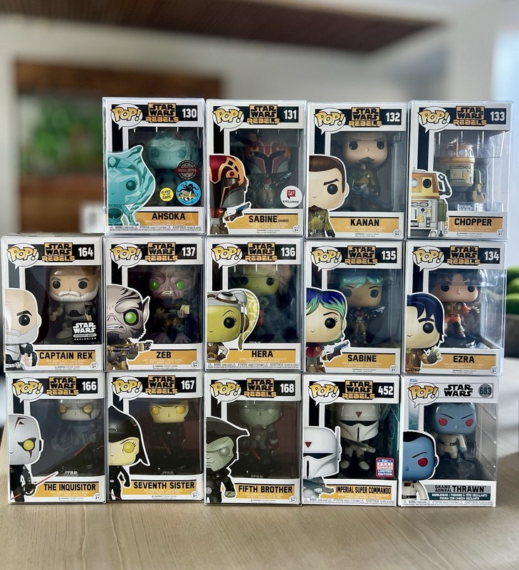 Funko Pop Star Wars Rebels Ahsoka 130 Kanan 132 Zeb 137 Inquisitor 166 Ezra 134