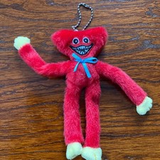 Poppy Playtime Huggy Wuggy Red Ball Chain Plush Mascot Keychain