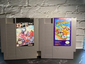 LOT Nintendo NES Side Pocket Mario/Duck Hunt Ducktales & Defender Of Crown T&W