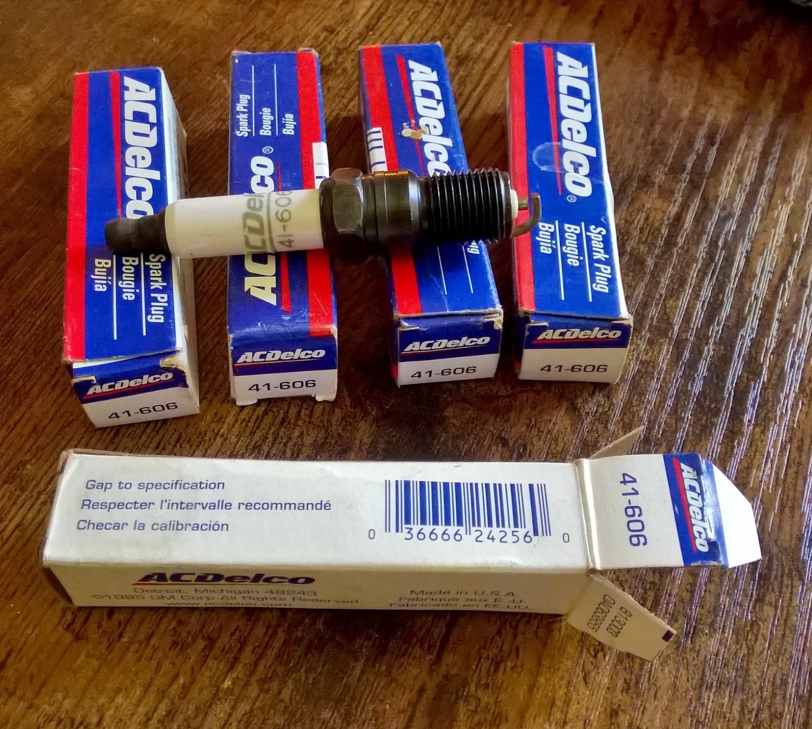 5  AC Delco Spark Plugs 41-606