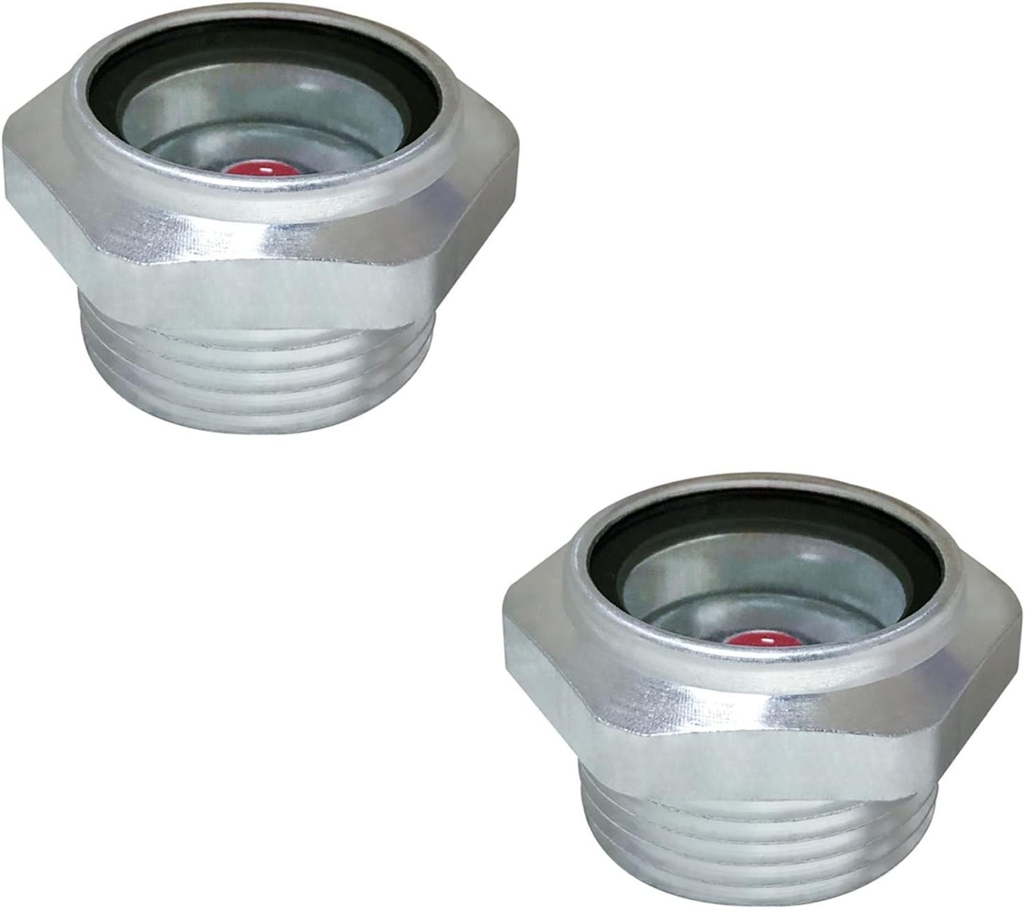 Oil Sight Glass 3/4''npt--2pcs, Silver