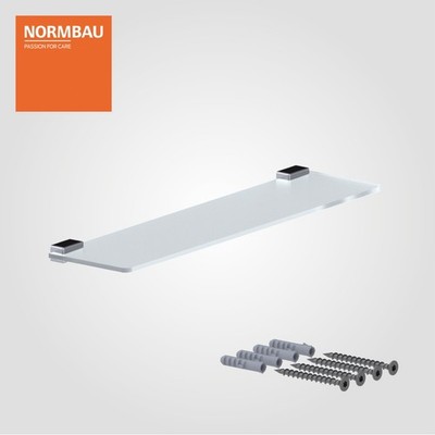 Glasablage Wandregal Badregal Glasregal Duschablage Bad NORMBAU Chrome glänzend
