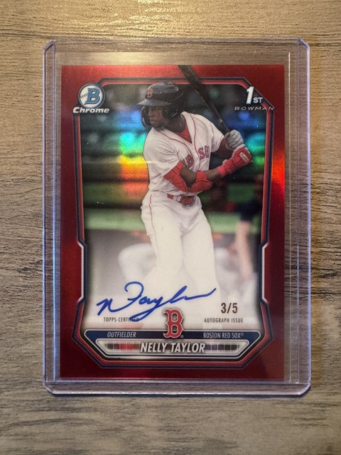 2026 Bowman Nelly Taylor 1st Bowman Red Refractor Auto 3/5 color match