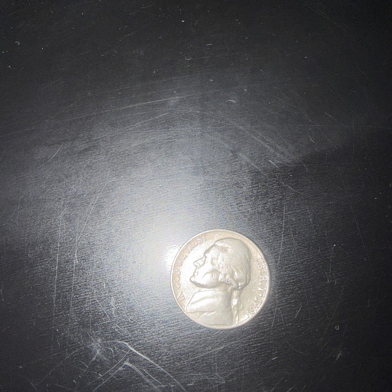 1963-D Jefferson Nickel - folder filler - Circulated Actual Coin Shown!