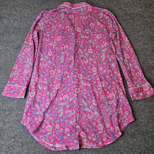 Ralph Lauren Women's Night Shirt Pajamas Monogram Floral Longsleeve Size Small - Picture 8 of 8