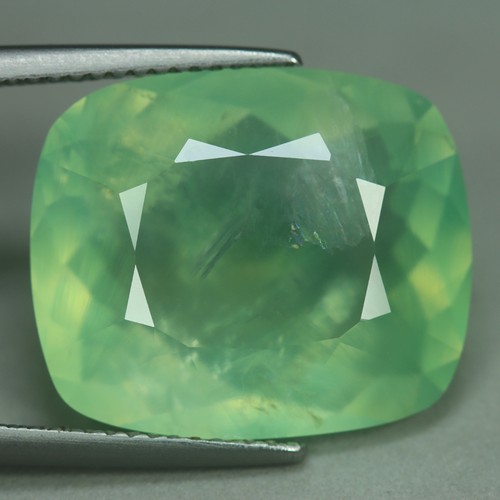 14.00 Cts_Outstanding_100 % Natural Unheated Imperial Green Prehnite_Loose Stone