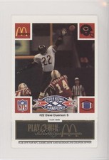 1986 McDonald's Play & Win Chicago Bears Black Tab Dave Duerson 00ah