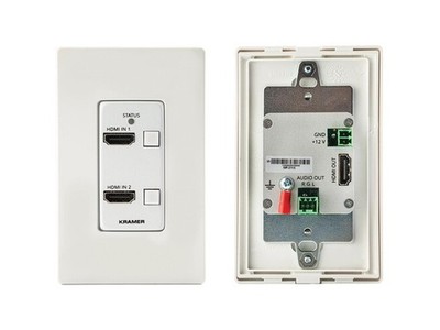 Kramer WP-211X HDMI Wall Plate Switcher 2x1 4K60 HDR Audio