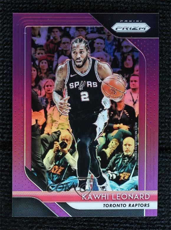 2018-19 Panini Prizm Purple Prizm 69/75 Kawhi Leonard #53