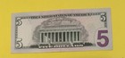 2013 $5 Federal Reserve Note Star Note - Serial No. PG02952692* — photo 2