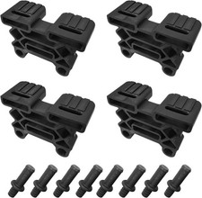 4x Support Latte Triple pour Sommier 38 x 8 mm avec Tenon Embout Court Flexible