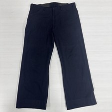 Vintage Naval Clothing Factory Wool Pants Mens 34x30 Navy Blue Wide Leg US Navy