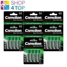 28 Camelion AA Batteries R6P UM3 Super Heavy Duty Long Life 1.5V 4 Pack 202