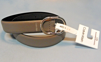 Calvin Klein Men's Dress Belt Reversible Black/Gray #129919 Size Large 38/40 New