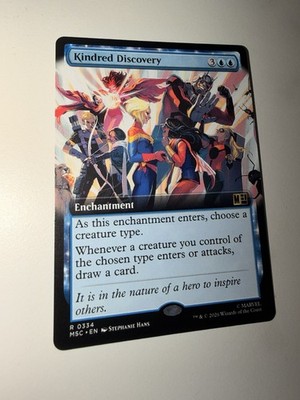 Kindred Discovery (Extended Art)   Marvel Super Heroes   Magic (mtg)
