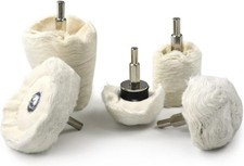 5PCS Buffing Wheel for Drill, Flannelette Polishing Wheels Mixed Polish Head Kit