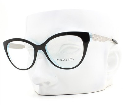 Tiffany 8/1まで Tiffany & Co Eyeglasses Glasses TF 2180 8274 Black on Blue 52mm