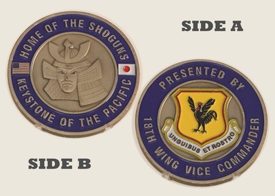 18th Wing Vice Commander Key of the Shohun Challenge Coin Collectible  1#12