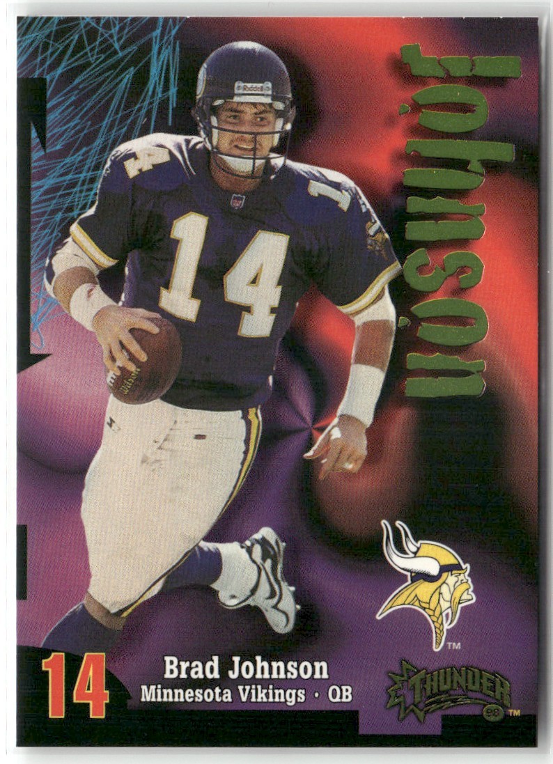 1998 SKYBOX THUNDER BRAD JOHNSON MINNESOTA VIKINGS #149