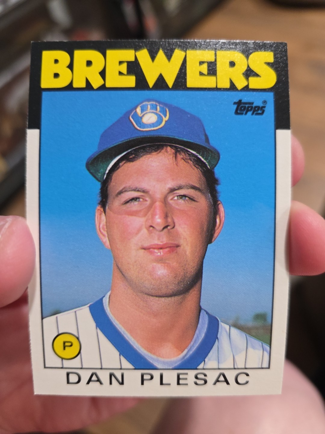 1986 Topps Traded Rookie #87T Dan Plesac Milwaukee Brewers
