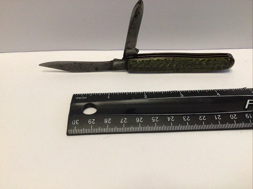 Ward Hecho en EE. UU. Vinatage Marrón Dos Hojas Hoja de Carbono Un Refuerzo Falta S Foto 2 de 4