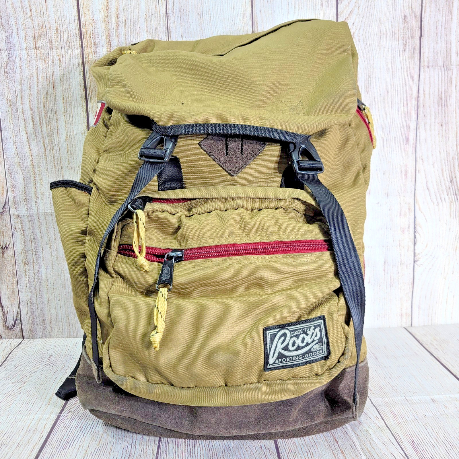 Roots Canada Polyester Canvas Backpack Rucksack H… - image 1