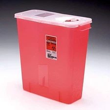 Kendall Healthcare 8527R SharpStar Sharps Container Red Transparent 3 Gallon