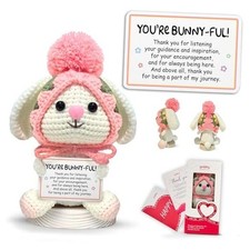 Inspirational Gift for Women - Handmade Positive Bunny Crochet - You're Bunny