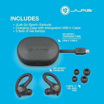 JLab Go Air Sport+ ✅Gym✅Fitness ✅35+ Hours ✅Touch ✅Hook ✅Pods✅Buds ✅Running ✅NEW - Image 1 of 4
