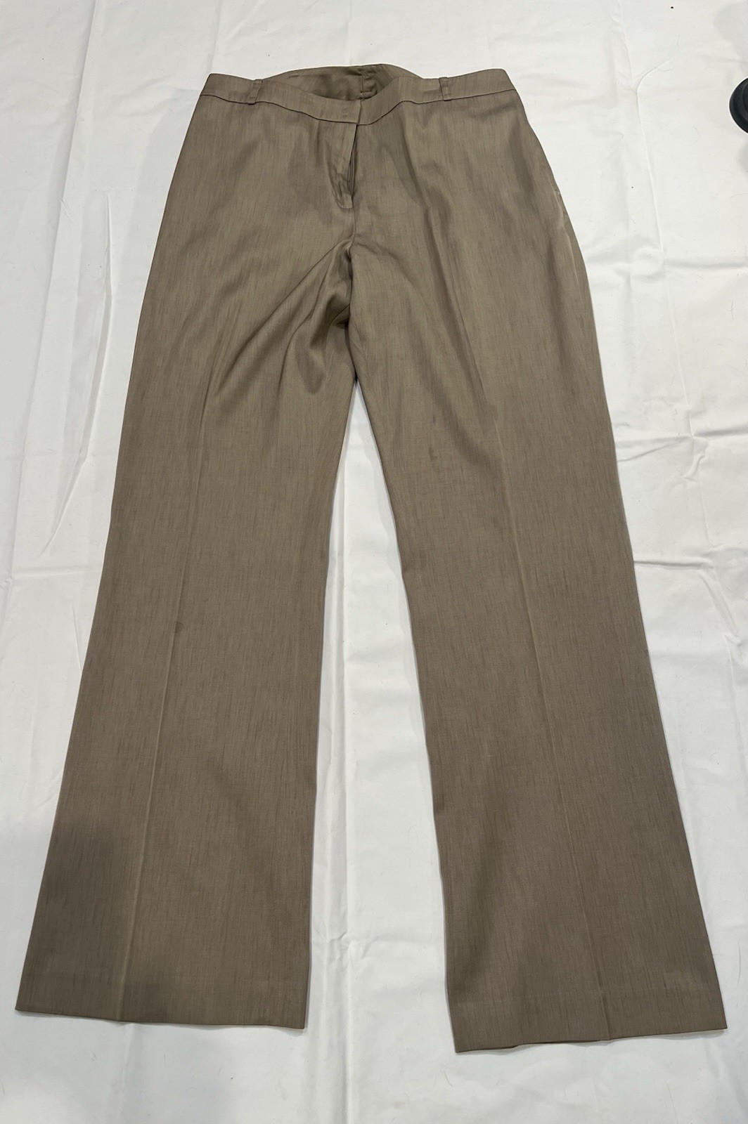 Anne Klein Women's dress Pants Size 10 Light Brown Flare Bottom