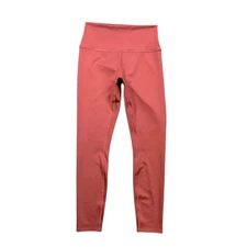 Alo Yoga Leggings Womens M Medium Deep Rose Airbrush Cropped Pull On Workout