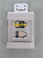 heyday USB-A to USB-C 2 pk Adapter - Black/Gold