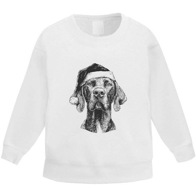 'German Shorthaired Pointer Wearing Santa Hat' Kid's Sweatshirt (KW058851)