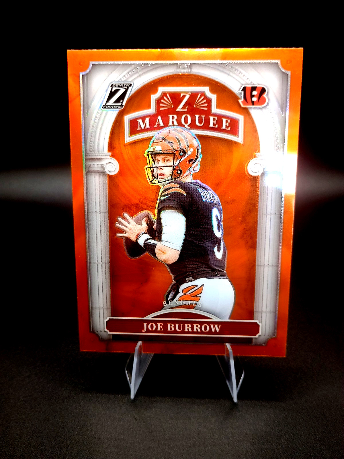 Joe Burrow 2024 Panini Zenith - Z Marquee #14 Orange Color Match 