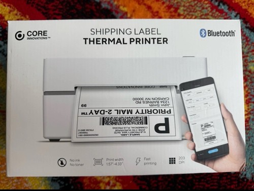 Core Innovations Bluetooth Shipping Label Thermal Printer +940pc Label paper 4x6 - 第 7/11 張圖片