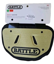 NWT Battle Football Unisex Adults Back Plate 3 Diamonds- Gold . Sports Safety