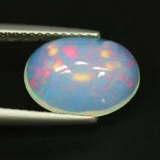 2.55 Cts_Elegant 3D Electric Fire_100 % Natural Multi-Color Color Play Welo Opal
