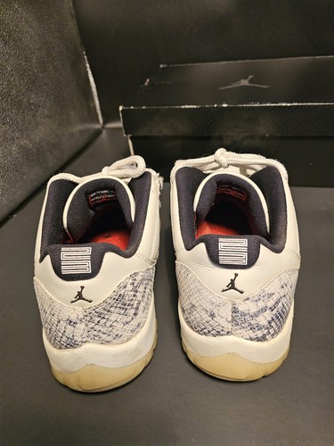 Nike Air Jordan Retro 11 Low Light Bone Snakeskin 2019 Size 13 Authentic Used - Picture 4 of 7