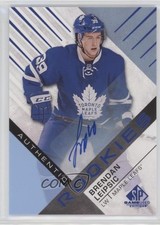 2016-17 SP Game Used Authentic Rookies Blue Auto Brendan Leipsic #160 Auto n1u