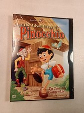 The Adventures of Pinocchio DVD Warner Bros Vintage 2002 New  Sealed Snap Case