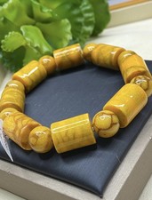 Natural Red Coral beads Bracelet 12x15.9mm Varnish Coated NatuCoral, Certificate