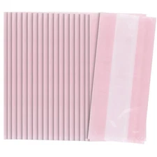 Pastel Pink Cellophane Bags 30 Count Large Gift Wrap Treat Favors 11.5 X 5