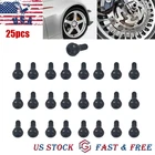 25pcs TR412 Tire Rubber Valve Stem For ATV Lawn Mower Garden Tractor Short Stem