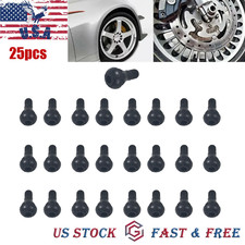 25pcs Tr412 Tire Rubber Valve Stem For Atv Lawn Mower Garden Tractor Short Stem