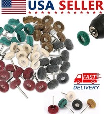 50 Kit Rotary Tool Accessories Set for Dremel Metal Polishing Buffing Wheel Burr