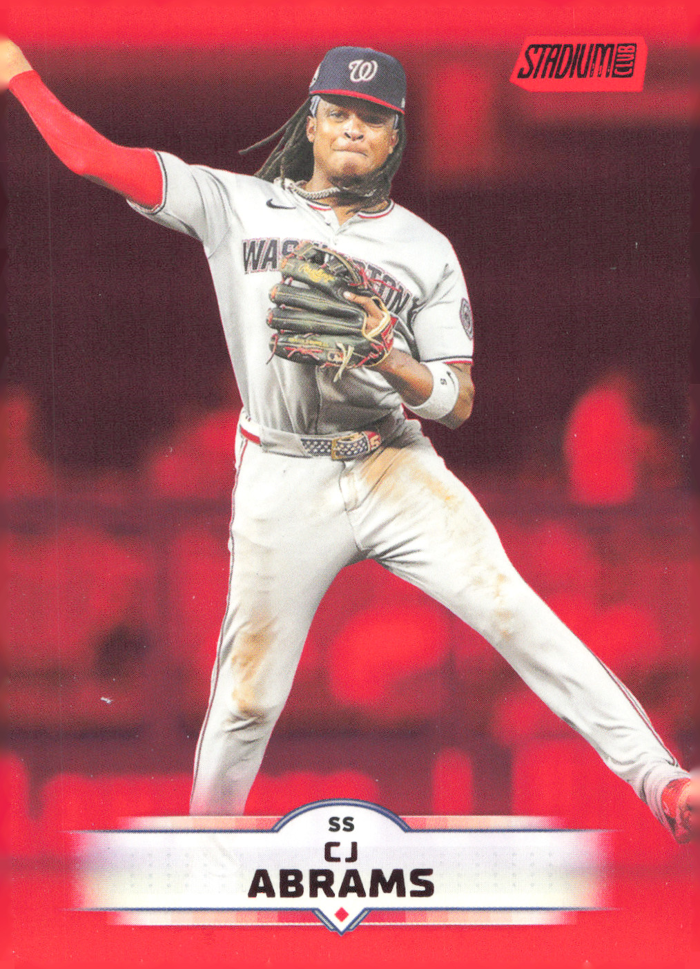 2025 Topps Stadium Club Red Foil - #188 CJ Abrams Nationals