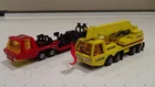 1974 vintage Matchbox Lesney Super Kings HERCULES Mobile Crane Truck Transporter