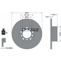 2X Textar 92009500 Bremsscheibe FüR Mercedes Benz 123 W123 S123 C123