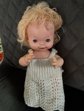 Vintage Chiltern 9 Inch Plastic And Vinyl Doll Damaged